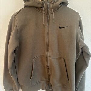 Nike Olive Green Fleece Hoodie